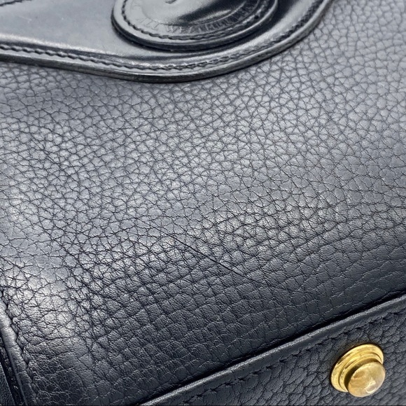 DOONEY & BOURKE Vintage All Black Leather Tote - Picture 11 of 13